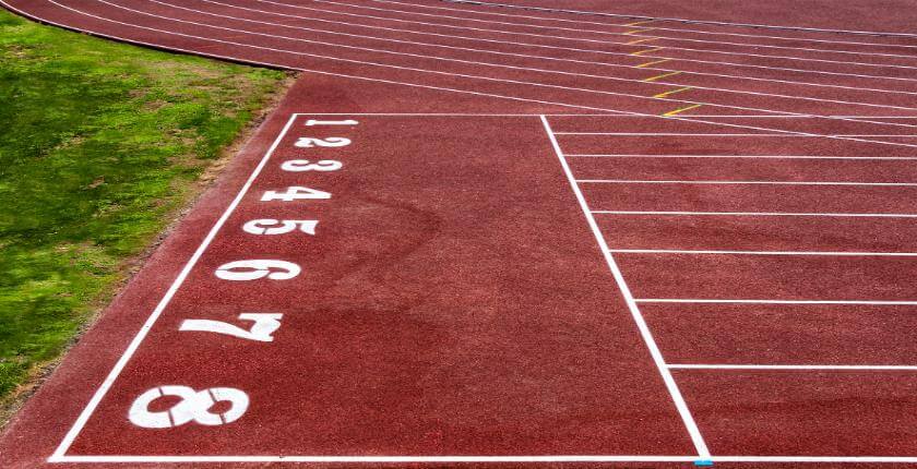 Athletics Track Line Marking in Telford